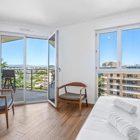 Duplex Elegante Vista Panoramica 360 Juan-les-pins شقة