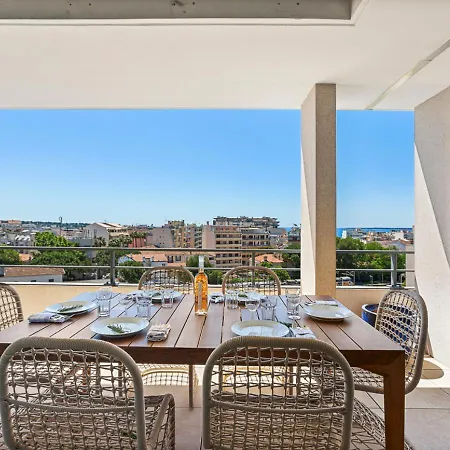 Duplex Elegante Vista Panoramica 360 Juan-les-pins * أنتيب